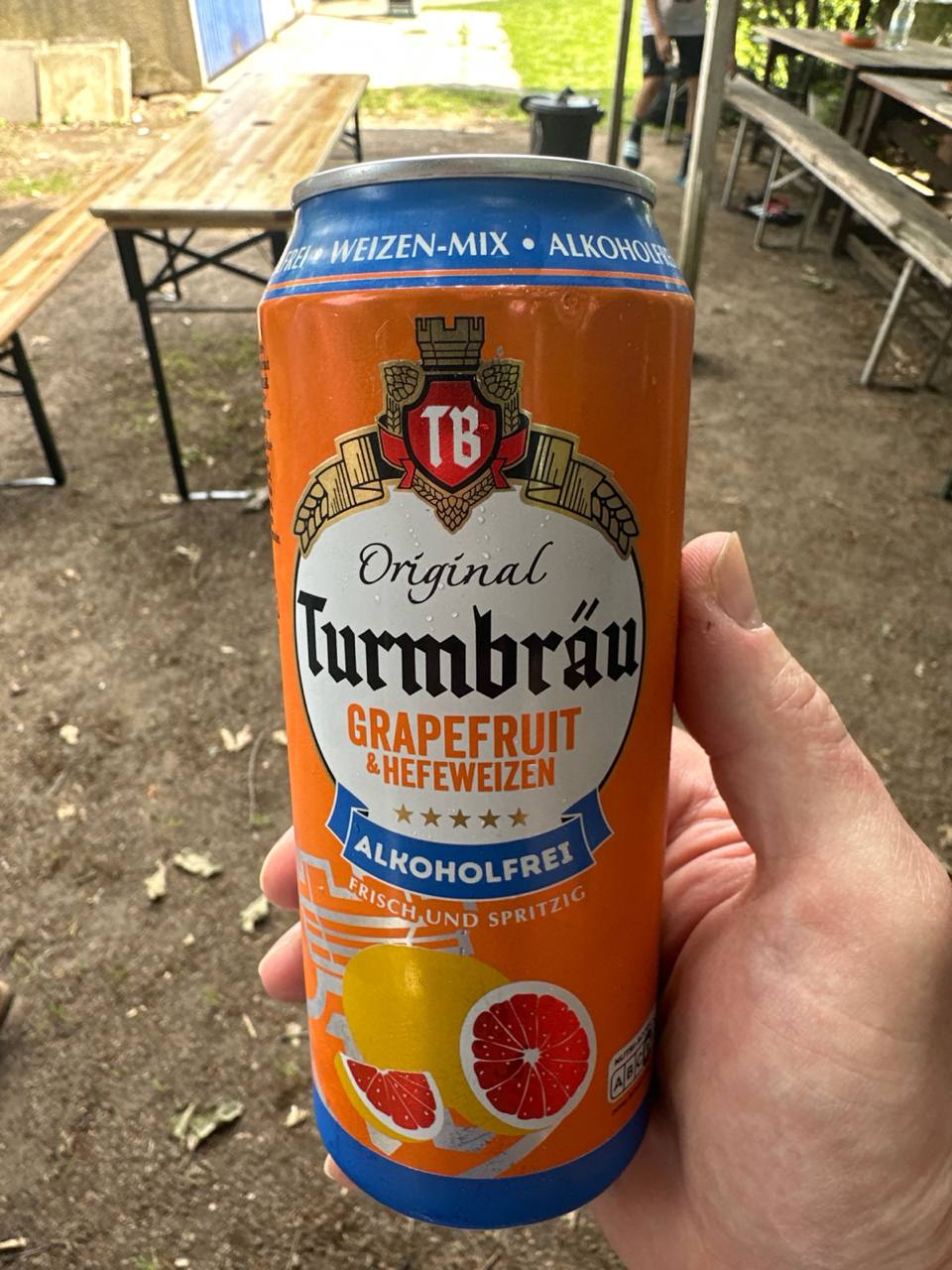 Original Turmbräu Grapefruit und Hefeweizen alkoholfrei, Vorderetikett